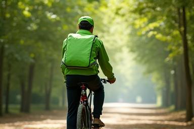 Eco-friendly bicycle delivery